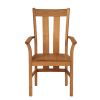 Churchill Solid Oak Carver Dining Chair - SUMMER SALE - 4