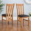 Churchill Black Leather Assembled Oak Dining Chair - £20 OFF AUTUMN SALE - 3 Churchill Black Leather Assembled Oak Dining Chair - £20 OFF AUTUMN SALE - 3