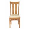 Churchill Solid Oak Cream Leather Assembled Dining Chair - £20 OFF AUTUMN SALE - 6