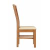 Churchill Solid Oak Cream Leather Assembled Dining Chair - £20 OFF AUTUMN SALE - 7