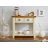 Country Cottage Cream Painted 2 Drawer Console Table with Drawers - £50 OFF SUMMER SALE - 3