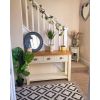Country Cottage Cream Painted 3 Drawer Assembled Console Table - £60 OFF SUMMER SALE - 2 Country Cottage Cream Painted 3 Drawer Assembled Console Table - £60 OFF SUMMER SALE - 2