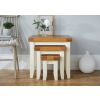 Country Cottage Cream Painted Assembled Nest of Three Tables - SUMMER SALE - 3 Country Cottage Cream Painted Assembled Nest of Three Tables - SUMMER SALE - 3