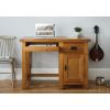 Country Oak Single Pedestal Computer Home Office Desk - SUMMER SALE - 3