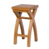 Country Oak Cross Leg Solid Oak Kitchen Stool - SUMMER SALE - 4 Country Oak Cross Leg Solid Oak Kitchen Stool - SUMMER SALE - 4