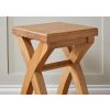 Country Oak Cross Leg Solid Oak Kitchen Stool - SUMMER SALE - 3 Country Oak Cross Leg Solid Oak Kitchen Stool - SUMMER SALE - 3