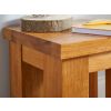 Country Oak 35cm Chunky Square Small Oak Bench Stool - SUMMER SALE - 3