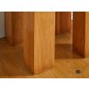 Country Oak 35cm Chunky Square Small Oak Bench Stool - SUMMER SALE - 5