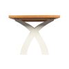 Country Oak 140cm Cream Painted Cross Leg Dining Table - SUMMER SALE - 7