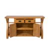Country Oak 150cm Cross Leg Assembled Oak Sideboard - SUMMER SALE - 11 Country Oak 150cm Cross Leg Assembled Oak Sideboard - SUMMER SALE - 11