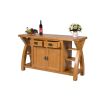 Country Oak 150cm Cross Leg Assembled Oak Sideboard - SUMMER SALE - 8 Country Oak 150cm Cross Leg Assembled Oak Sideboard - SUMMER SALE - 8