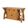 Country Oak 150cm Cross Leg Assembled Oak Sideboard - SUMMER SALE - 7 Country Oak 150cm Cross Leg Assembled Oak Sideboard - SUMMER SALE - 7