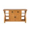 Country Oak 150cm Cross Leg Assembled Oak Sideboard - SUMMER SALE - 12 Country Oak 150cm Cross Leg Assembled Oak Sideboard - SUMMER SALE - 12