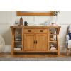 Country Oak 150cm Cross Leg Assembled Oak Sideboard - SUMMER SALE - 4 Country Oak 150cm Cross Leg Assembled Oak Sideboard - SUMMER SALE - 4