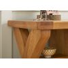 Country Oak 150cm Cross Leg Assembled Oak Sideboard - SUMMER SALE - 5 Country Oak 150cm Cross Leg Assembled Oak Sideboard - SUMMER SALE - 5