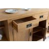 Country Oak 150cm Cross Leg Assembled Oak Sideboard - SUMMER SALE - 15 Country Oak 150cm Cross Leg Assembled Oak Sideboard - SUMMER SALE - 15