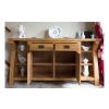 Country Oak 150cm Cross Leg Assembled Oak Sideboard - SUMMER SALE - 14 Country Oak 150cm Cross Leg Assembled Oak Sideboard - SUMMER SALE - 14