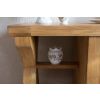Country Oak 150cm Cross Leg Assembled Oak Sideboard - SUMMER SALE - 16 Country Oak 150cm Cross Leg Assembled Oak Sideboard - SUMMER SALE - 16