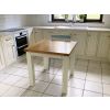 Country Oak 80cm Cream Painted Square Oak Dining Table / Home Office Desk - 20% Off Discount Code FLASH - 6 Country Oak 80cm Cream Painted Square Oak Dining Table / Home Office Desk - 20% Off Discount Code FLASH - 6