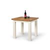 Country Oak 80cm Cream Painted Square Oak Dining Table / Home Office Desk - 20% Off Discount Code FLASH - 5 Country Oak 80cm Cream Painted Square Oak Dining Table / Home Office Desk - 20% Off Discount Code FLASH - 5