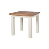 Country Oak 80cm Cream Painted Square Oak Dining Table / Desk - 10% OFF SUMMER SALE - 6