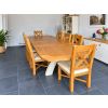 Country Oak Cream Painted 180cm-280cm Cross Leg Extending Dining Table - £100 OFF AUTUMN SALE - 6 Country Oak Cream Painted 180cm-280cm Cross Leg Extending Dining Table - £100 OFF AUTUMN SALE - 6