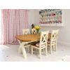 Country Oak Cream Painted 180cm-280cm Cross Leg Extending Dining Table - £100 OFF AUTUMN SALE - 5 Country Oak Cream Painted 180cm-280cm Cross Leg Extending Dining Table - £100 OFF AUTUMN SALE - 5
