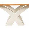 Country Oak 140cm Cream Painted Cross Leg Oak Dining Table With Rounded Corners - £80 Off Autumn Sale - 8 Country Oak 140cm Cream Painted Cross Leg Oak Dining Table With Rounded Corners - £80 Off Autumn Sale - 8