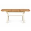 Country Oak Cream Painted 130cm-180cm Cross Leg Extending Dining Table - £50 OFF AUTUMN SALE - 8 Country Oak Cream Painted 130cm-180cm Cross Leg Extending Dining Table - £50 OFF AUTUMN SALE - 8