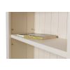 Country Cottage Cream Painted Tall Assembled Oak Bookcase with Drawers - 20% Off Discount Code FLASH - 11