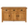 Country Oak 3 Door Fully Assembled Medium Oak Sideboard (141.5cm) - £100 OFF AUTUMN SALE - 6 Country Oak 3 Door Fully Assembled Medium Oak Sideboard (141.5cm) - £100 OFF AUTUMN SALE - 6