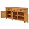 Country Oak 3 Door Fully Assembled Medium Oak Sideboard (141.5cm) - £100 OFF AUTUMN SALE - 8 Country Oak 3 Door Fully Assembled Medium Oak Sideboard (141.5cm) - £100 OFF AUTUMN SALE - 8