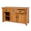 Country Oak 3 Door Fully Assembled Medium Oak Sideboard (141.5cm) - £100 OFF AUTUMN SALE - 7 Country Oak 3 Door Fully Assembled Medium Oak Sideboard (141.5cm) - £100 OFF AUTUMN SALE - 7
