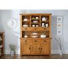 Country Oak Large Buffet and Hutch Display Cabinet Dresser - SUMMER SALE - 4 Country Oak Large Buffet and Hutch Display Cabinet Dresser - SUMMER SALE - 4