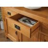 Country Oak Large Buffet and Hutch Display Cabinet Dresser - SUMMER SALE - 6 Country Oak Large Buffet and Hutch Display Cabinet Dresser - SUMMER SALE - 6