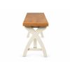 Country Oak 160cm Cream Painted Cross Leg Oak Dining Bench - 10% Off Discount Code SAVE - 8 Country Oak 160cm Cream Painted Cross Leg Oak Dining Bench - 10% Off Discount Code SAVE - 8