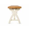 Country Oak 160cm Cream Painted Cross Leg Oak Dining Bench - 10% Off Discount Code SAVE - 7 Country Oak 160cm Cream Painted Cross Leg Oak Dining Bench - 10% Off Discount Code SAVE - 7