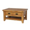 Country Oak Coffee Table with Drawer and Shelf - SUMMER SALE - 6 Country Oak Coffee Table with Drawer and Shelf - SUMMER SALE - 6