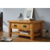 Country Oak Coffee Table with Drawer and Shelf - SUMMER SALE - 2 Country Oak Coffee Table with Drawer and Shelf - SUMMER SALE - 2