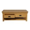 Farmhouse Oak Large Coffee Table With Shelf - AUTUMN SALE - 14