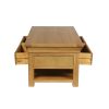 Farmhouse Oak Large Coffee Table With Shelf - AUTUMN SALE - 7