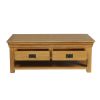 Farmhouse Oak Large Coffee Table With Shelf - AUTUMN SALE - 13