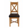 Grasmere Oak Dining Chair with Brown Leather Seat - £30 OFF FLASH SALE - 6 Grasmere Oak Dining Chair with Brown Leather Seat - £30 OFF FLASH SALE - 6