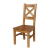 Windermere Cross Back Oak Chair With Timber Seat - 20% Off Discount Code FLASH - 3