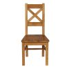 Windermere Cross Back Oak Chair With Timber Seat - 20% Off Discount Code FLASH - 4