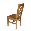 Windermere Cross Back Oak Chair With Timber Seat - 20% Off Discount Code FLASH - 6