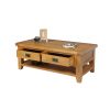 Country Oak Large 4 Drawer Coffee Table With Shelf - SUMMER SALE - 8 Country Oak Large 4 Drawer Coffee Table With Shelf - SUMMER SALE - 8