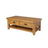 Country Oak Large 4 Drawer Coffee Table With Shelf - SUMMER SALE - 9 Country Oak Large 4 Drawer Coffee Table With Shelf - SUMMER SALE - 9