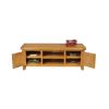 Country Oak Large Double Door Fully Assembled TV Unit - SUMMER SALE - 7 Country Oak Large Double Door Fully Assembled TV Unit - SUMMER SALE - 7