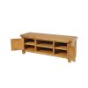 Country Oak Large Double Door Fully Assembled TV Unit - SUMMER SALE - 11 Country Oak Large Double Door Fully Assembled TV Unit - SUMMER SALE - 11